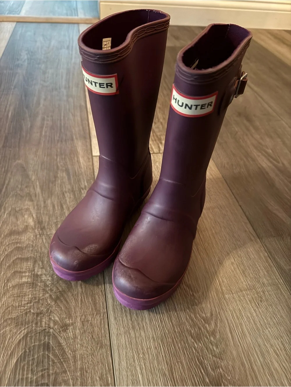 Hunter Women's Plum Tall Rain Boots